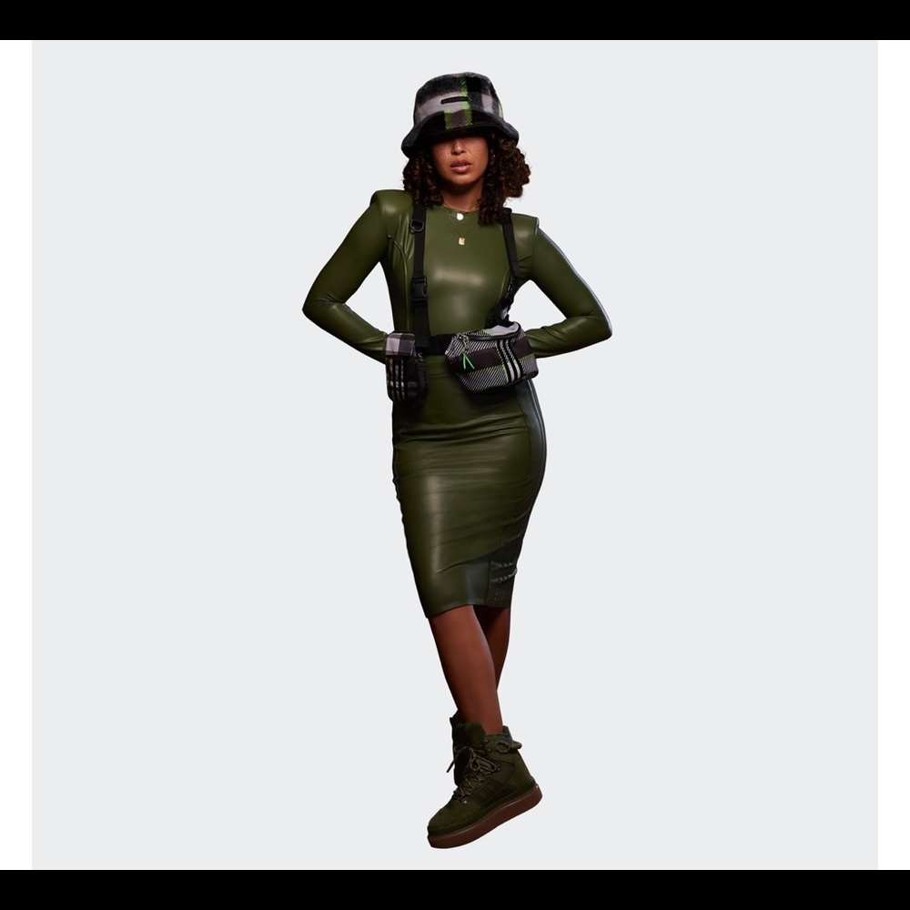 IVY PARK Faux Leather Skirt